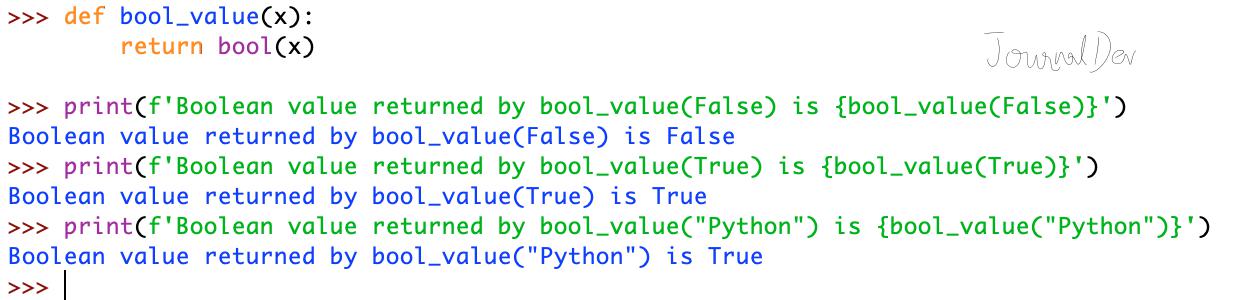 Python Return Boolean