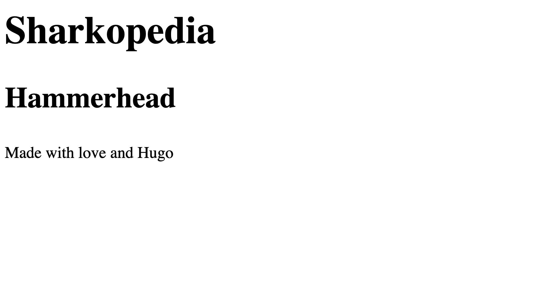 Hammerhead page