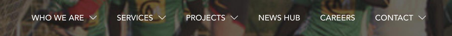Menu nav bar