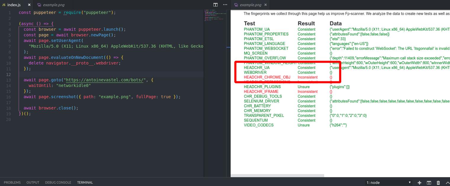 更改 puppeteer 中的 window.navigator 以绕过反机器人系统_selenium_Mangs-Python